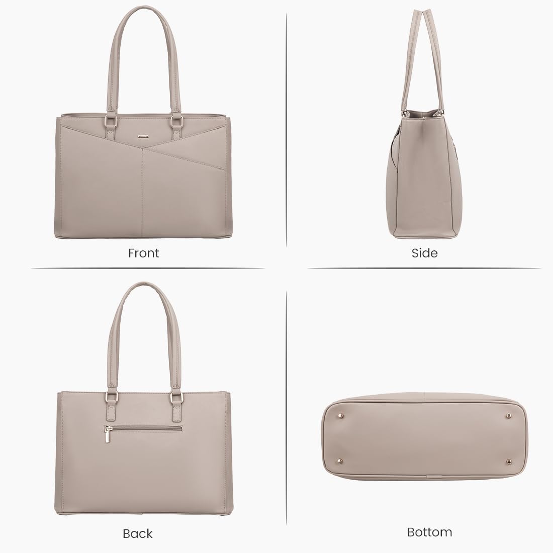 Laptop Tote Bag for Women 15.6 Inch Waterproof Leather