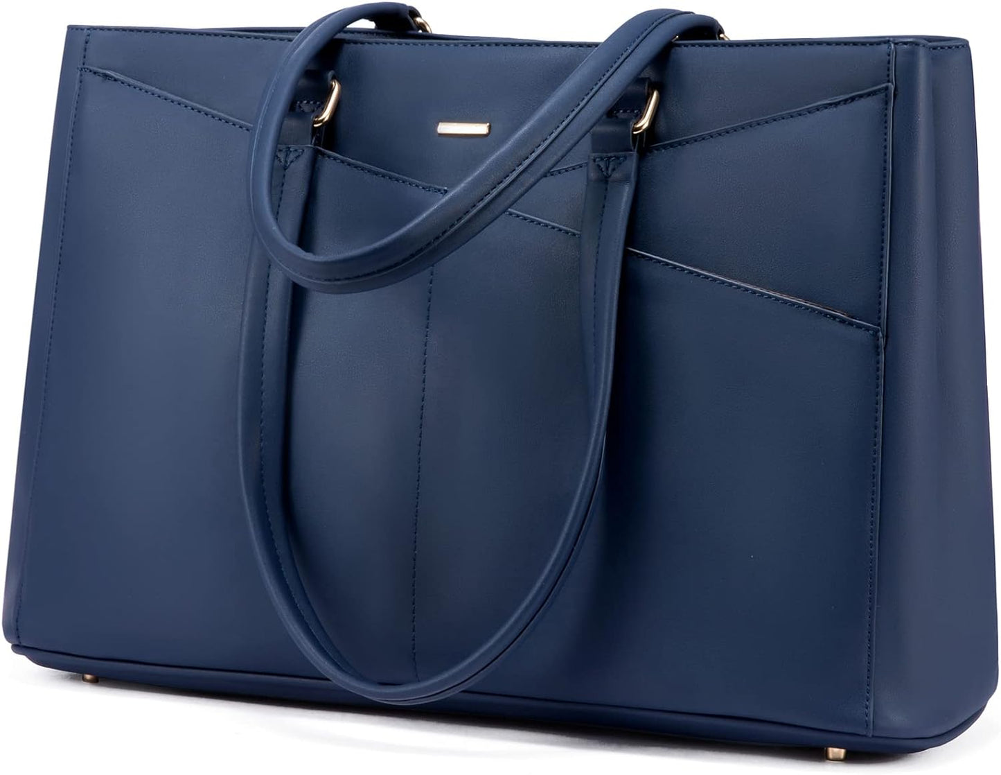 Laptop Tote Bag for Women 15.6 Inch Waterproof Leather
