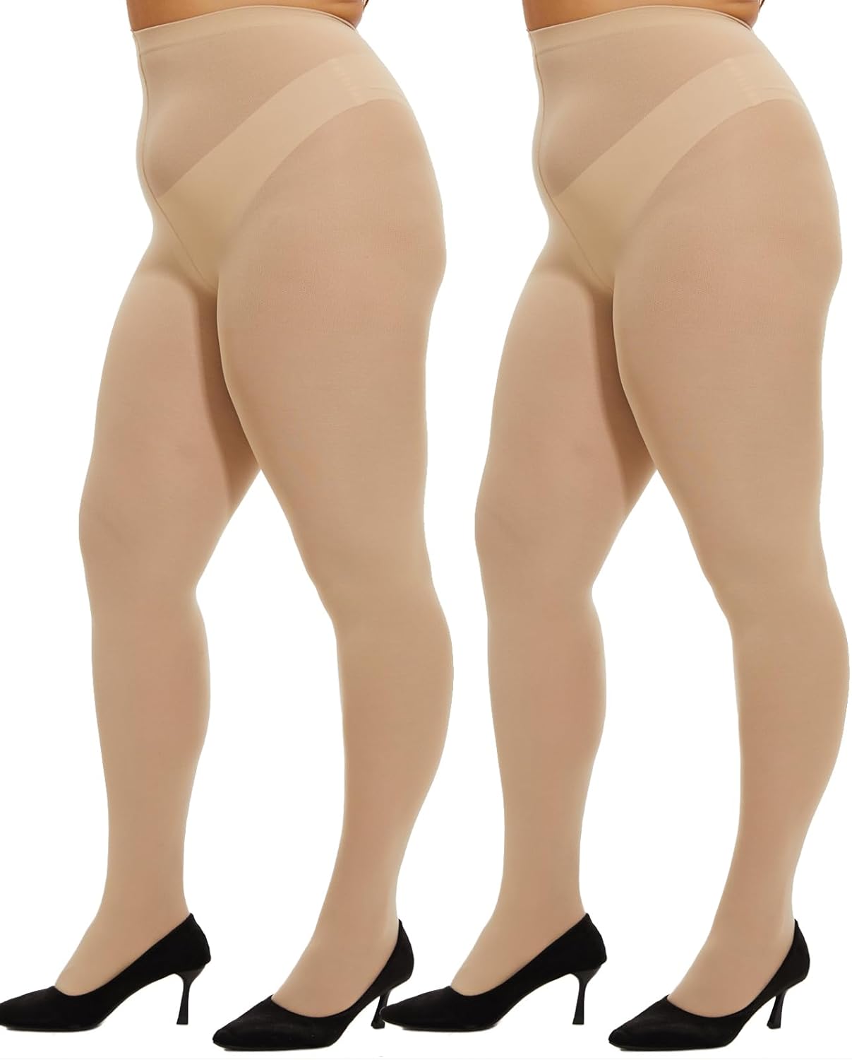 Women's 2 Pairs Control Top Pantyhose JOJOANS