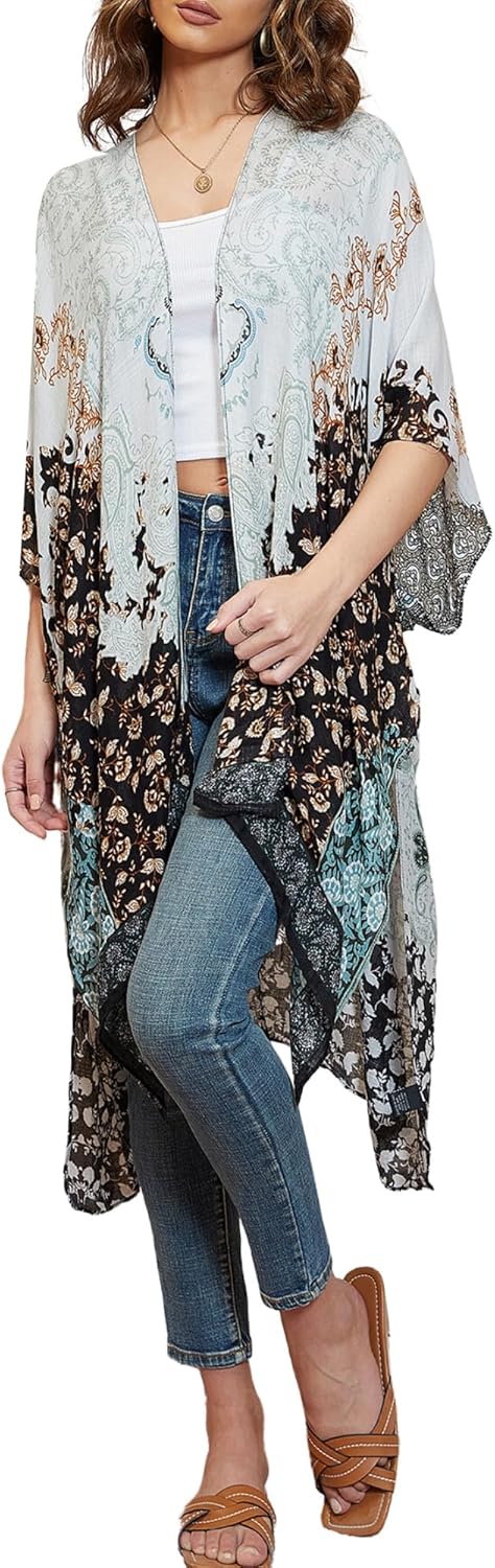Jojoans Lane Women's Kimono Cardigan Summer Swimsuit Coverups Beach