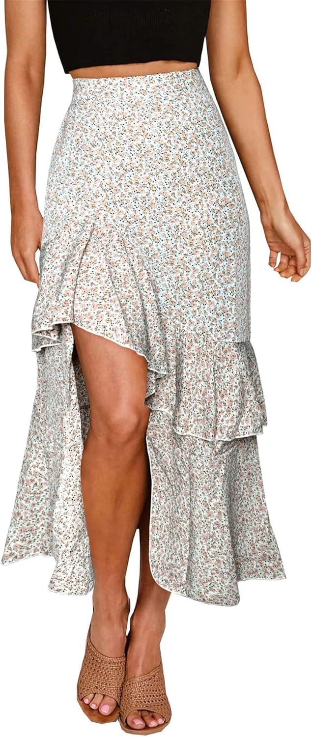 Jojoans Women 2025 Summer Spring Boho Long Skirts Dress Floral