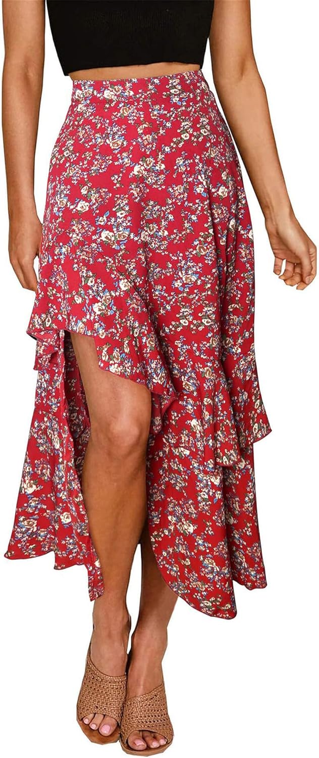 Jojoans Women 2025 Summer Spring Boho Long Skirts Dress Floral