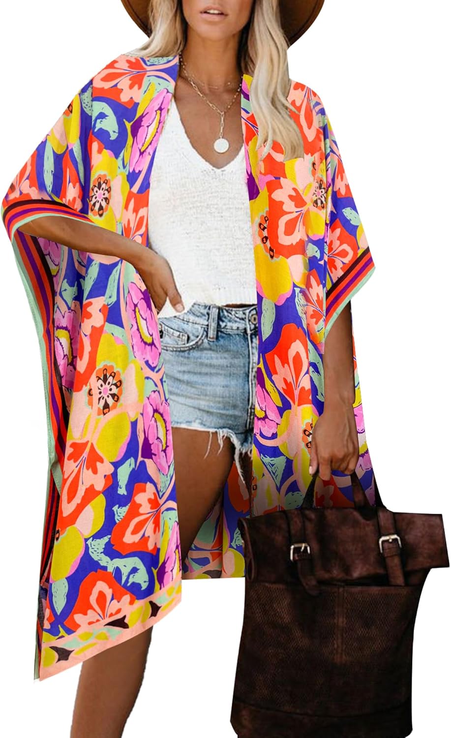 Jojoans Lane Women's Kimono Cardigan Summer Swimsuit Coverups Beach