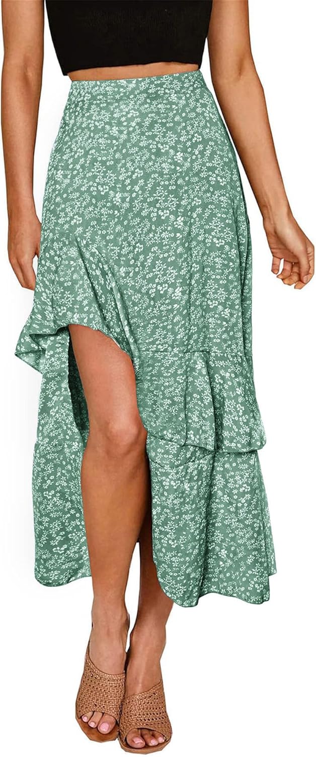 Jojoans Women 2025 Summer Spring Boho Long Skirts Dress Floral