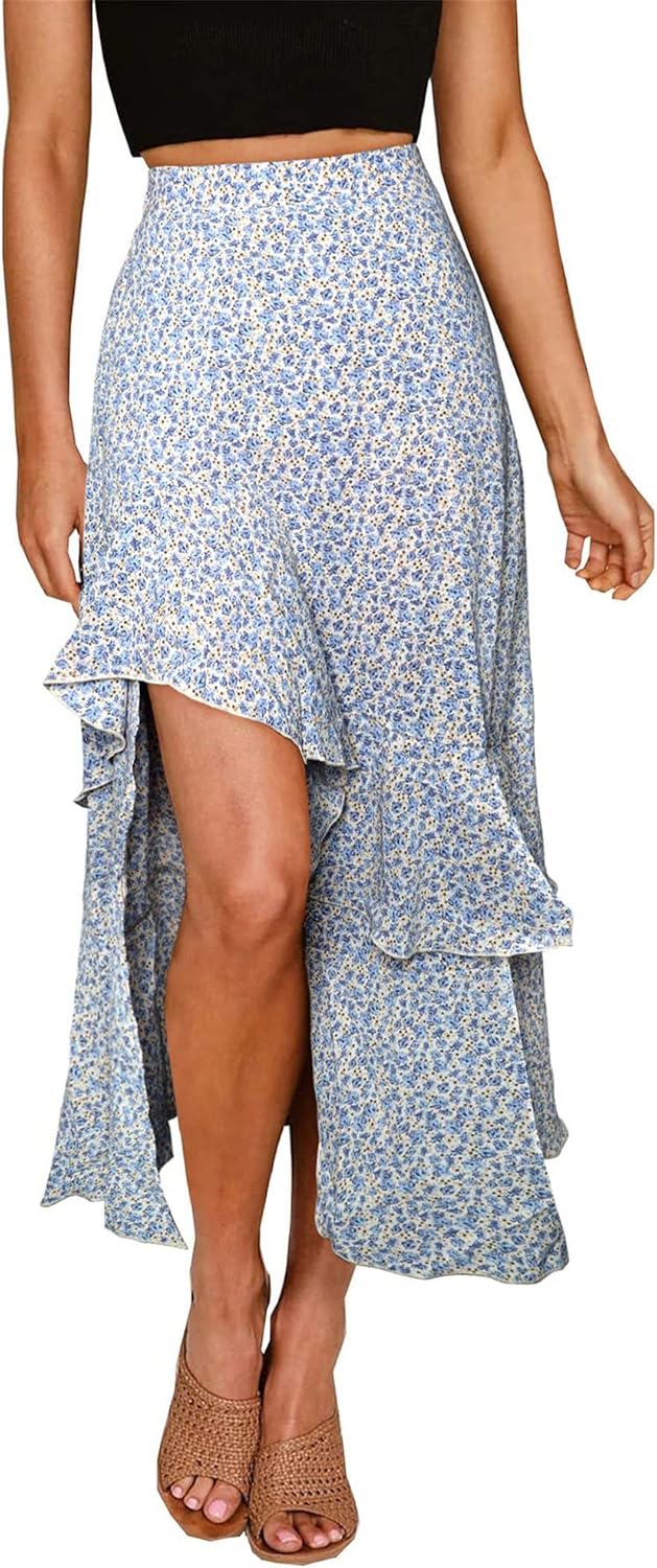 Jojoans Women 2025 Summer Spring Boho Long Skirts Dress Floral