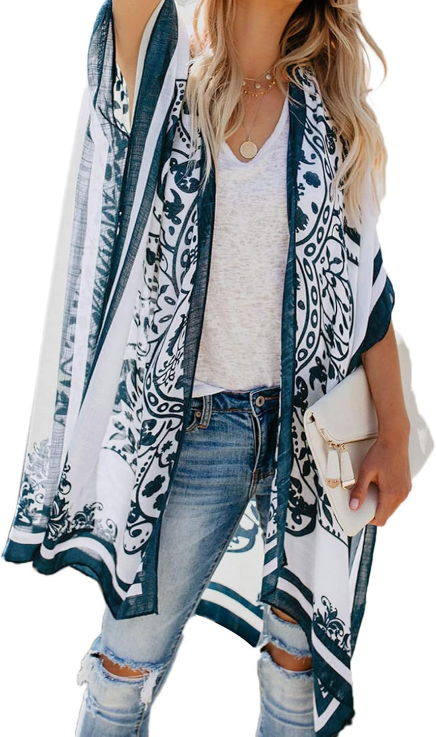 Jojoans Lane Women's Kimono Cardigan Summer Swimsuit Coverups Beach