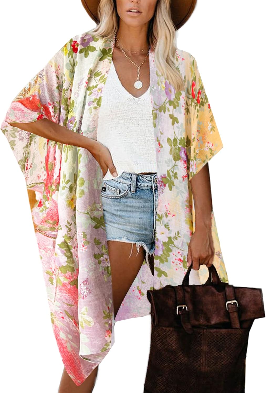 Jojoans Lane Women's Kimono Cardigan Summer Swimsuit Coverups Beach