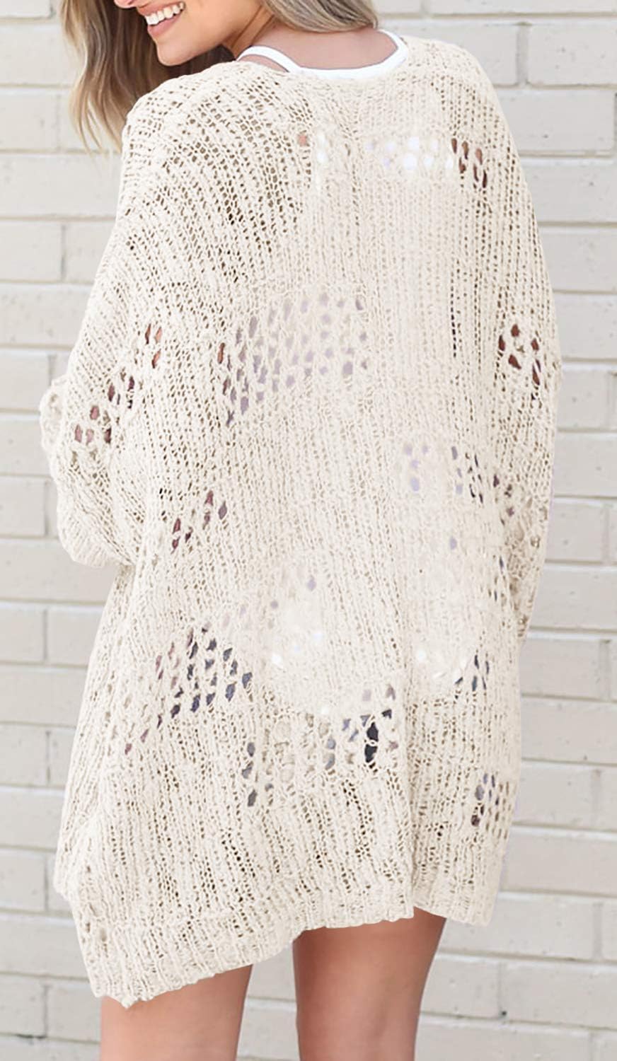 Jojoans Womens Crochet Cardigan Sweater Kimonos Boho