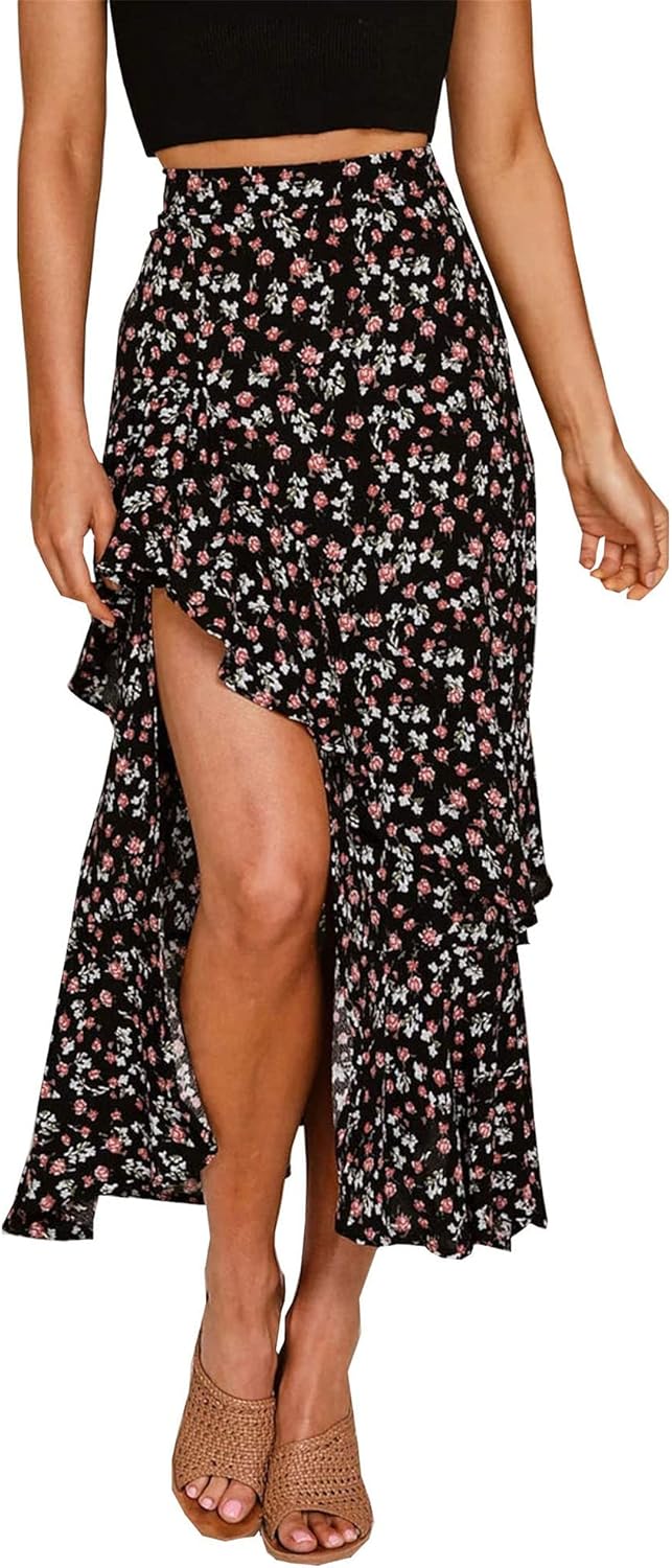Jojoans Women 2025 Summer Spring Boho Long Skirts Dress Floral