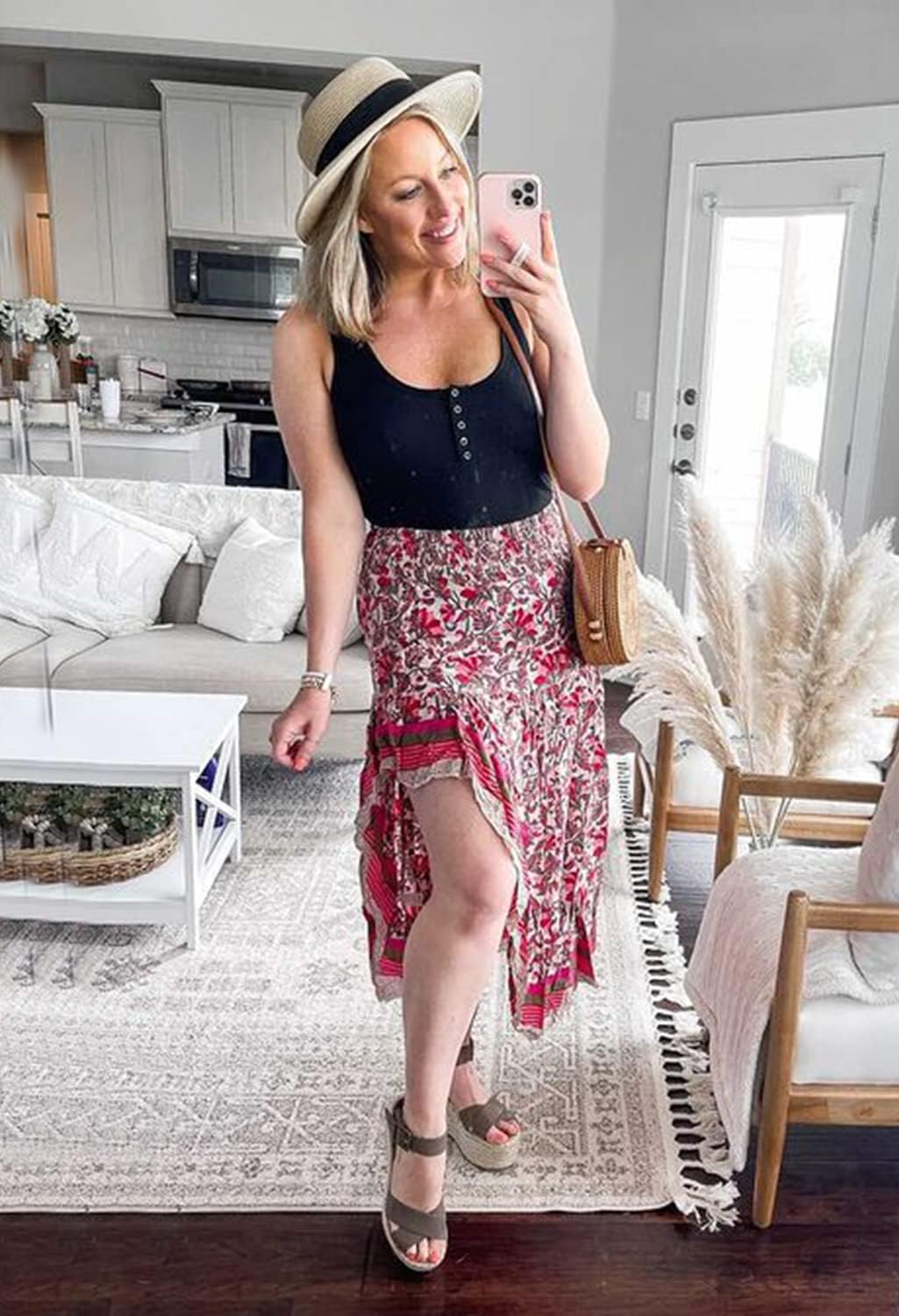 Jojoans Women 2025 Summer Spring Boho Long Skirts Dress Floral