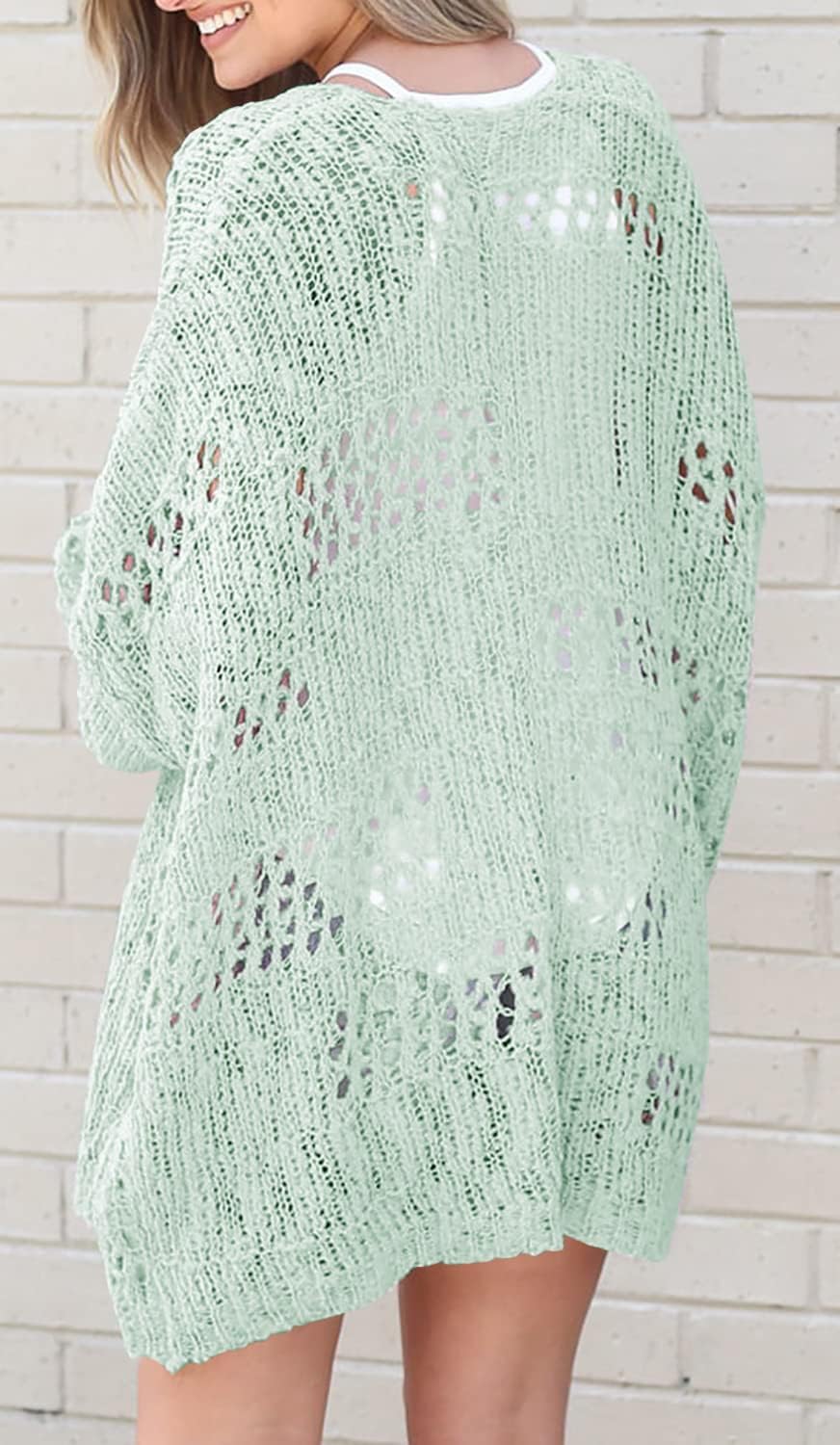 Jojoans Womens Crochet Cardigan Sweater Kimonos Boho