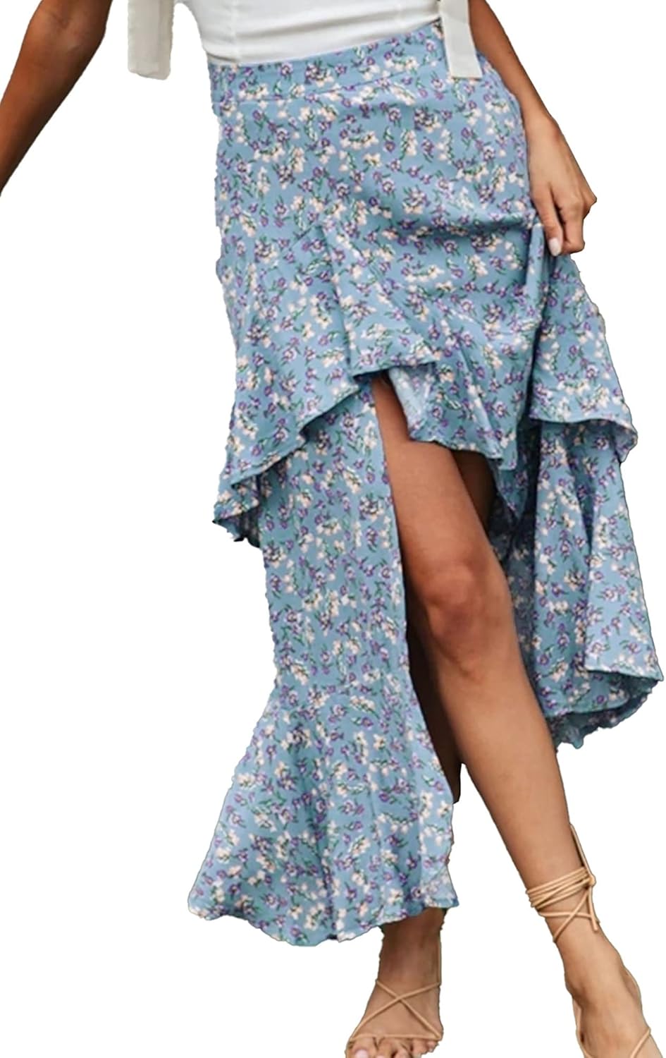 Jojoans Women 2025 Summer Spring Boho Long Skirts Dress Floral