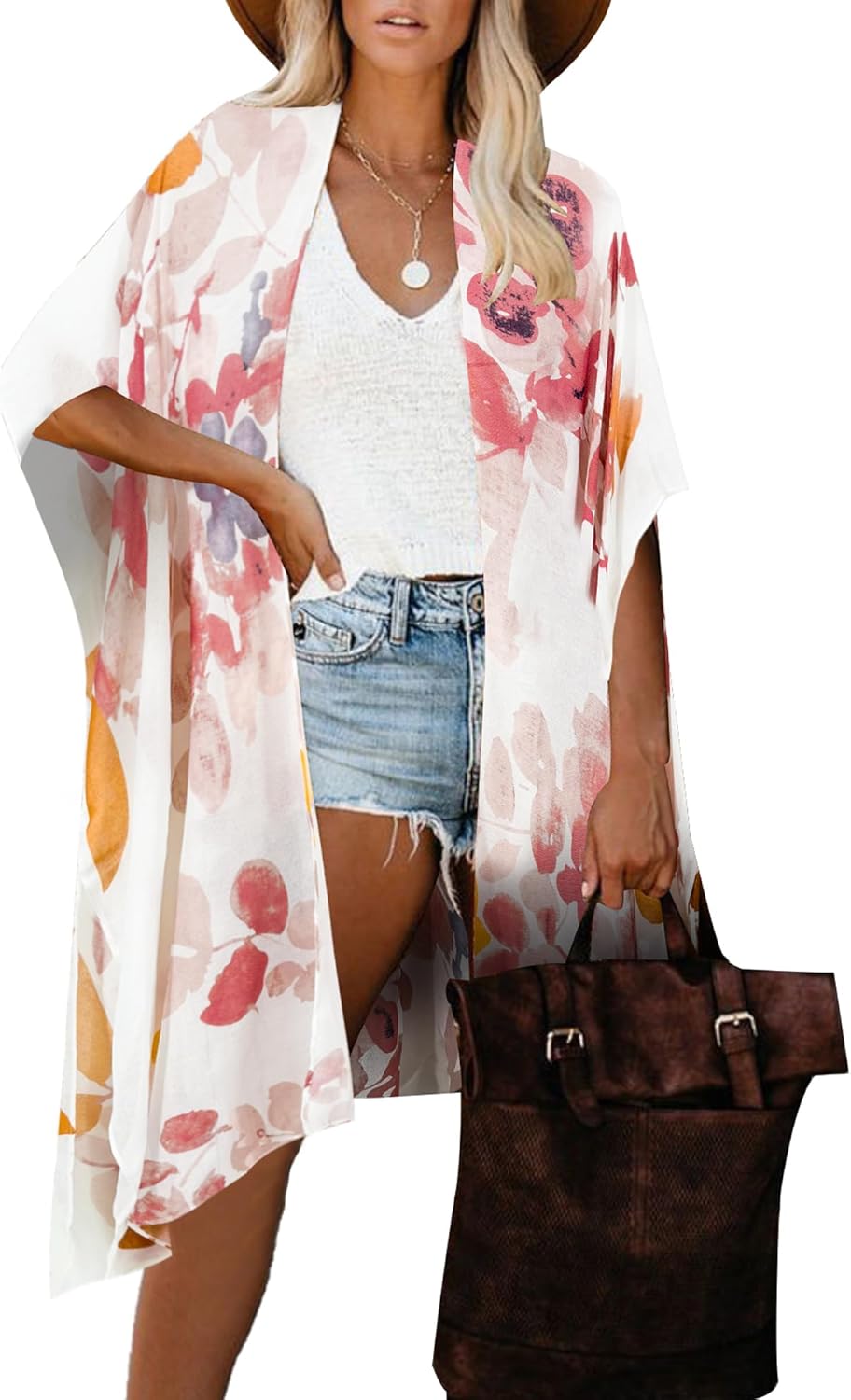 Jojoans Lane Women's Kimono Cardigan Summer Swimsuit Coverups Beach