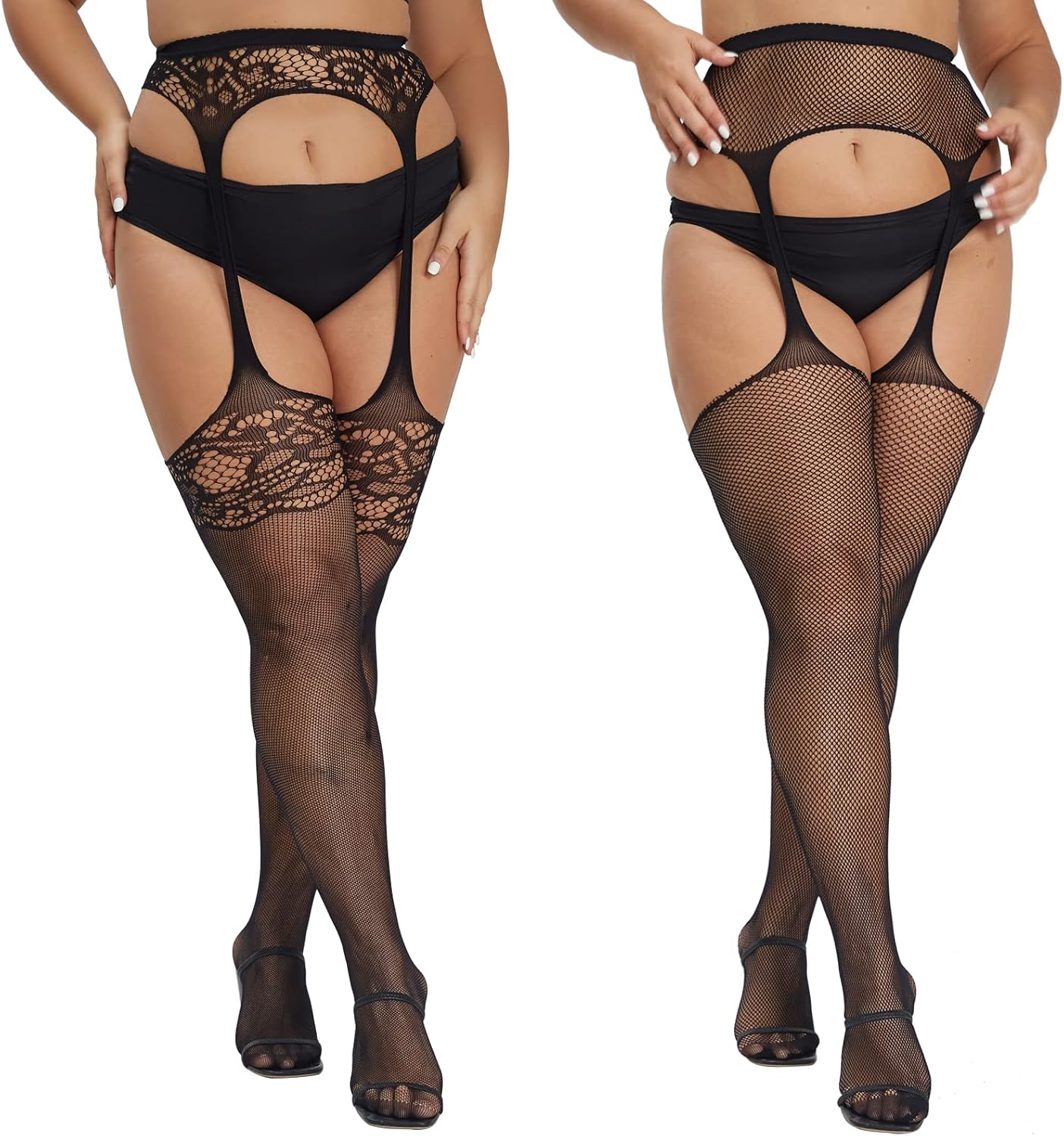 Jojoans Plus Size Stockings Thigh (Pack of 2)