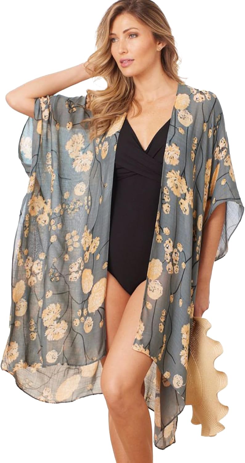 Jojoans Lane Women's Kimono Cardigan Summer Swimsuit Coverups Beach