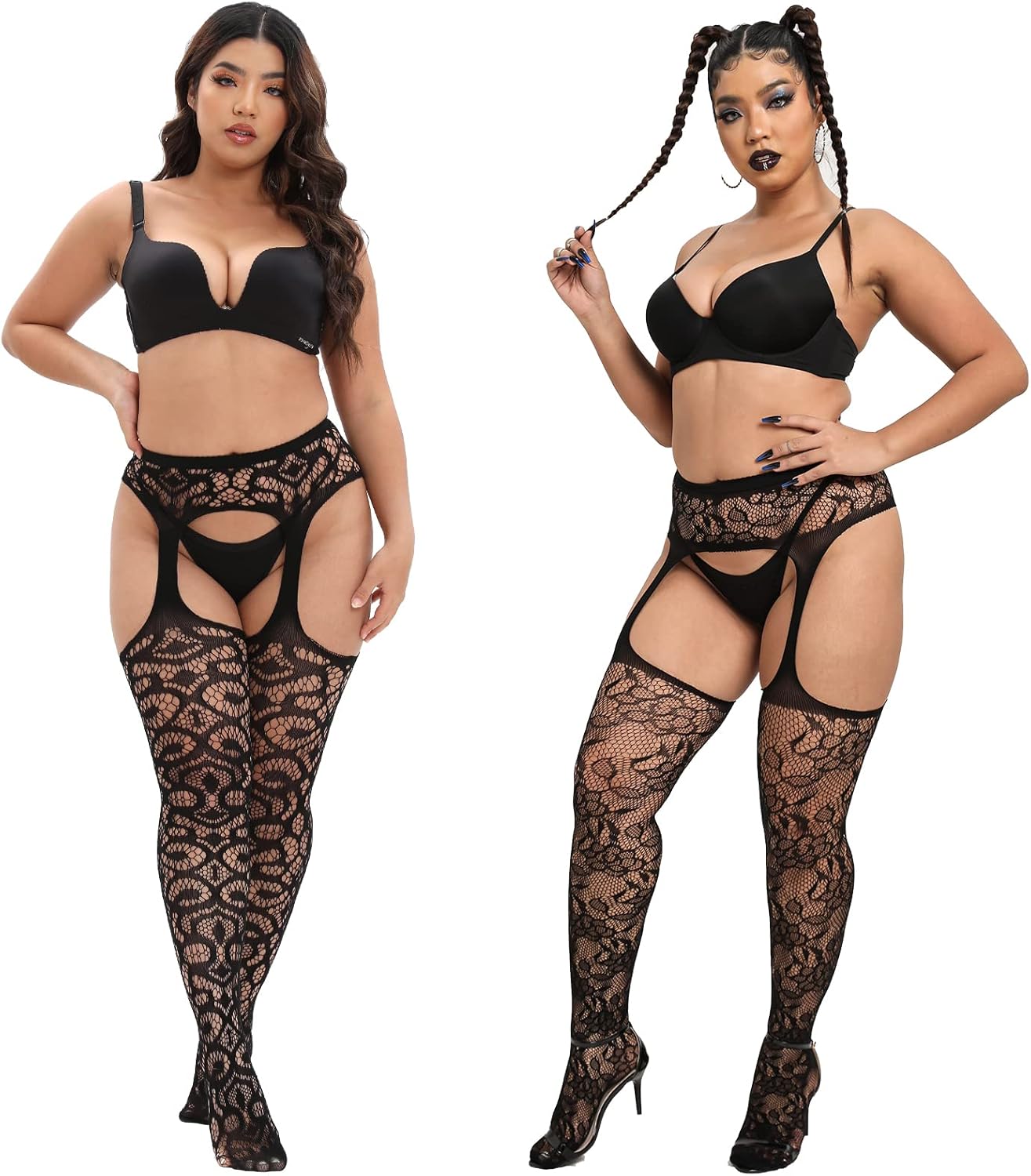 Jojoans Plus Size Stockings Thigh (Pack of 2)