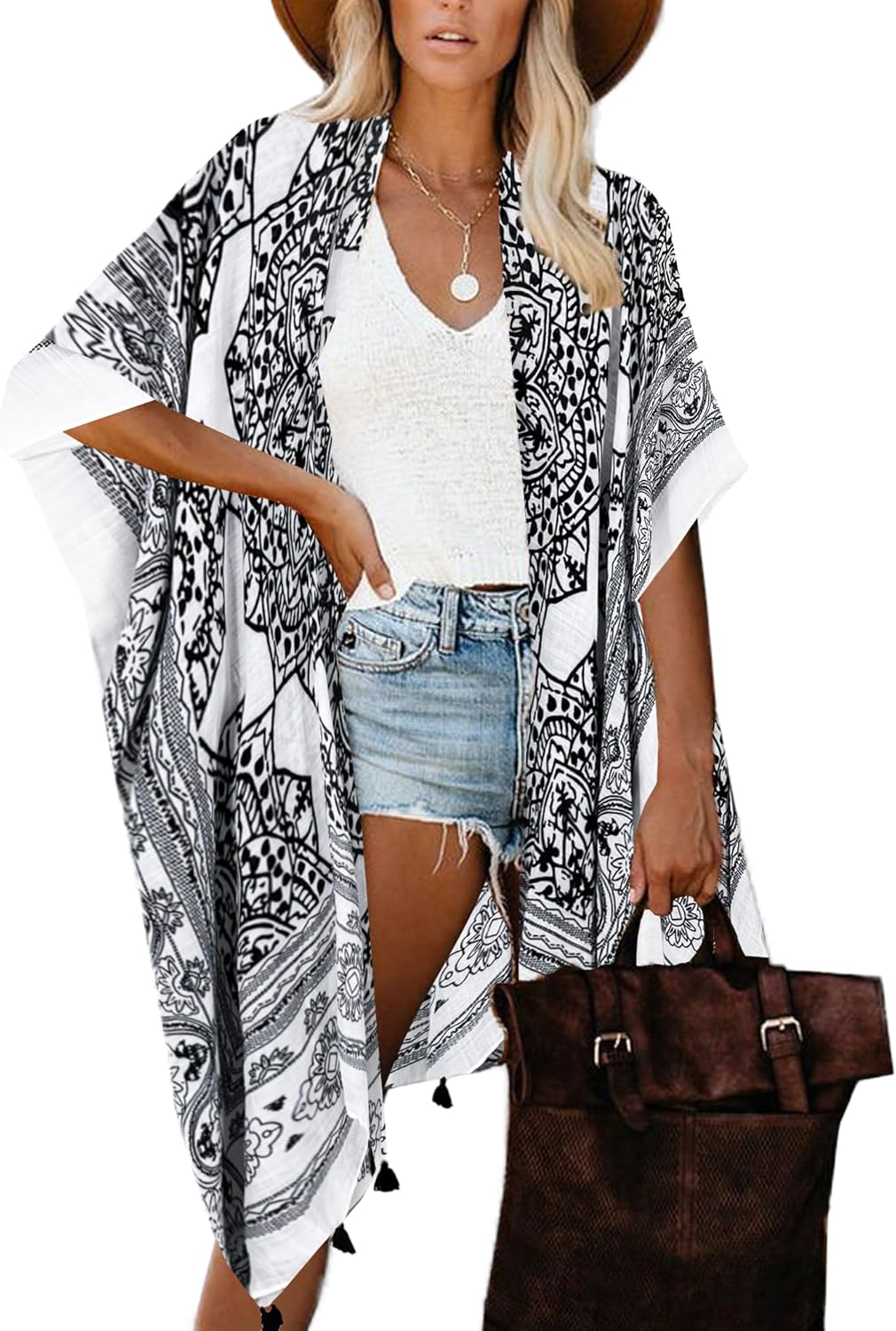 Jojoans Lane Women's Kimono Cardigan Summer Swimsuit Coverups Beach