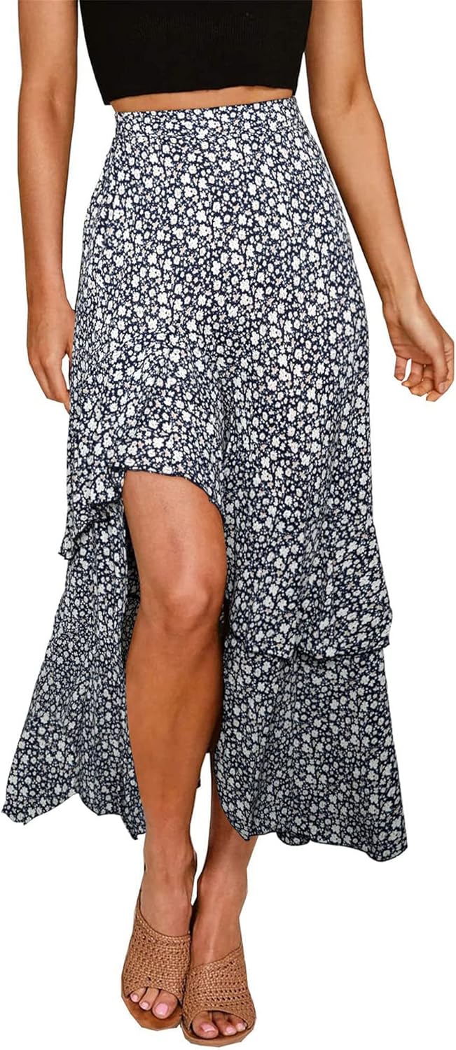 Jojoans Women 2025 Summer Spring Boho Long Skirts Dress Floral