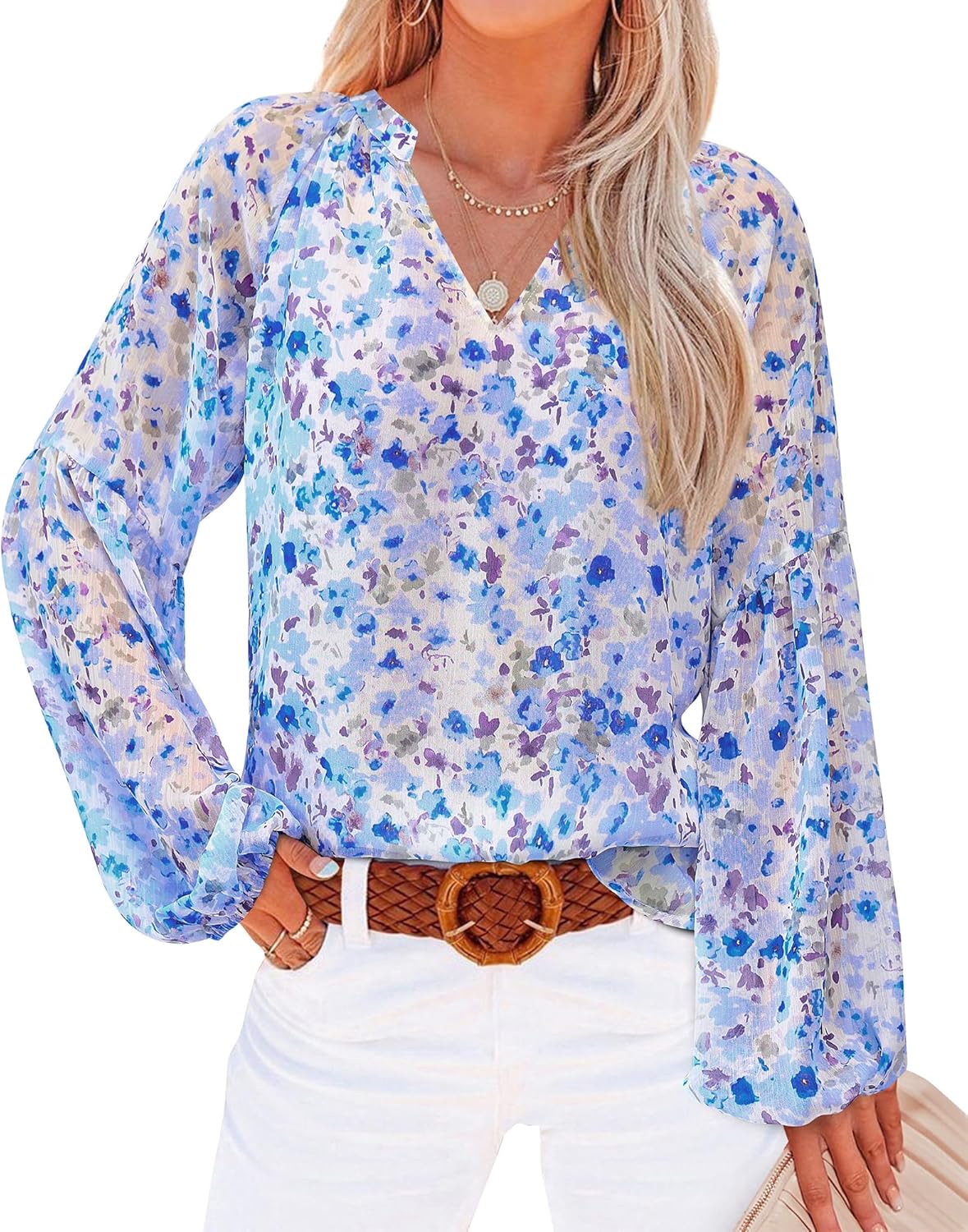 Jojoans Boho Blouses for Women Dressy Casual Floral