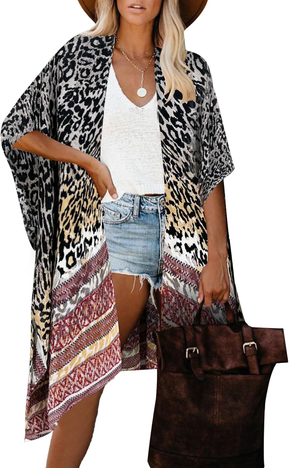 Jojoans Lane Women's Kimono Cardigan Summer Swimsuit Coverups Beach