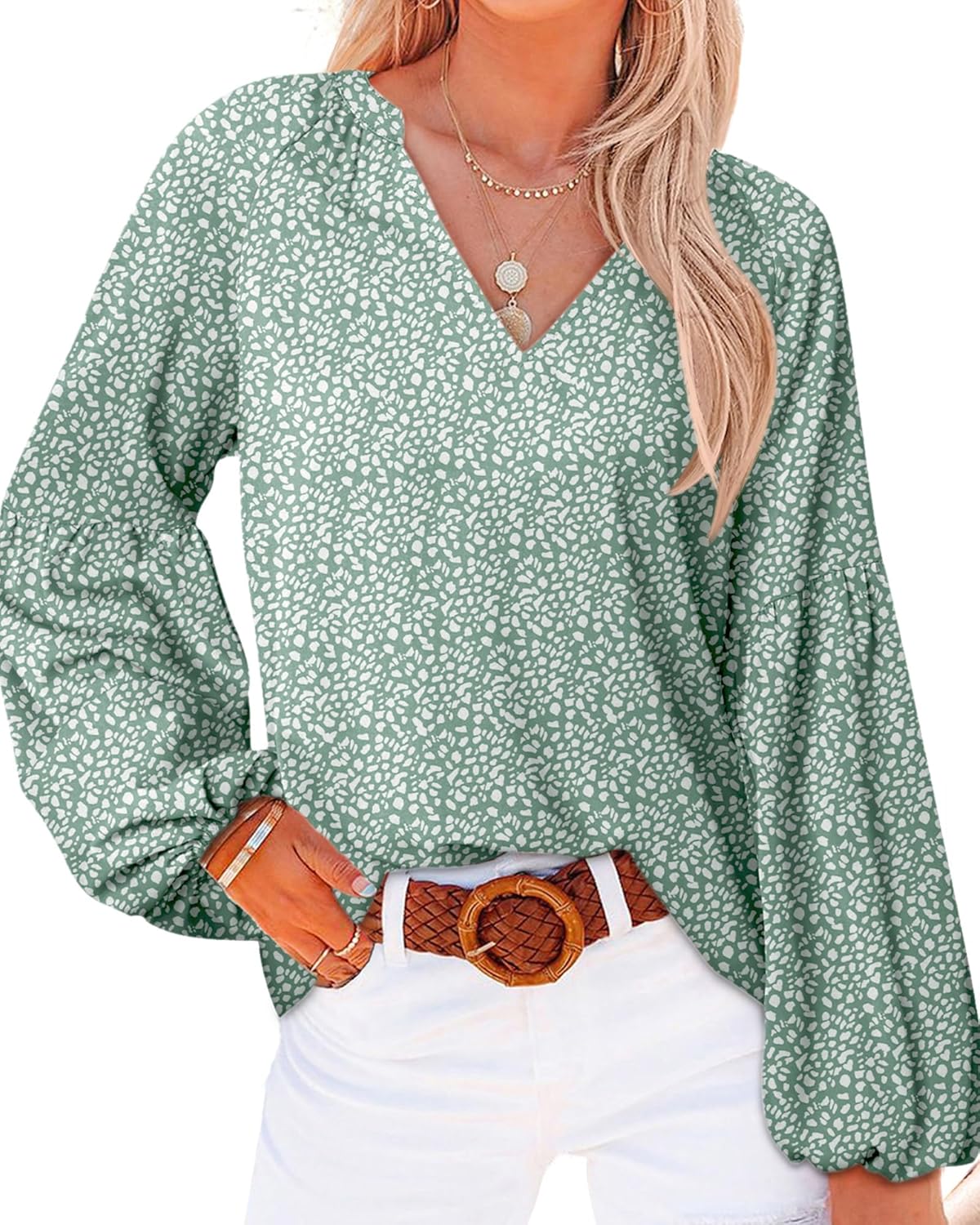 Jojoans Boho Blouses for Women Dressy Casual Floral