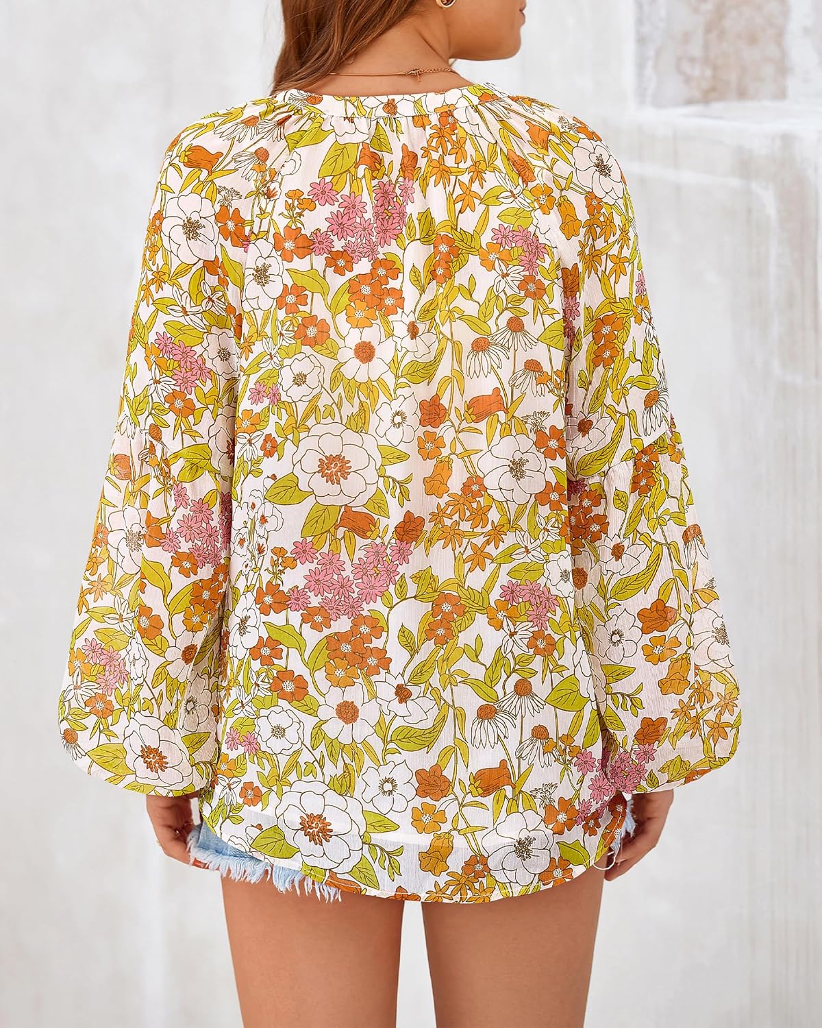 Jojoans Boho Blouses for Women Dressy Casual Floral