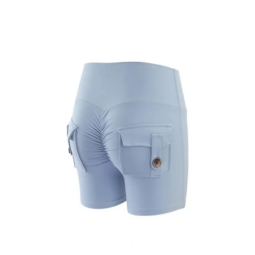 New Summer Peach Butt Fitness Exercise Three-Quarter Pants Cargo