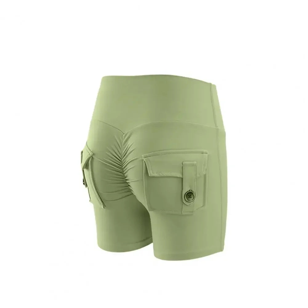 New Summer Peach Butt Fitness Exercise Three-Quarter Pants Cargo