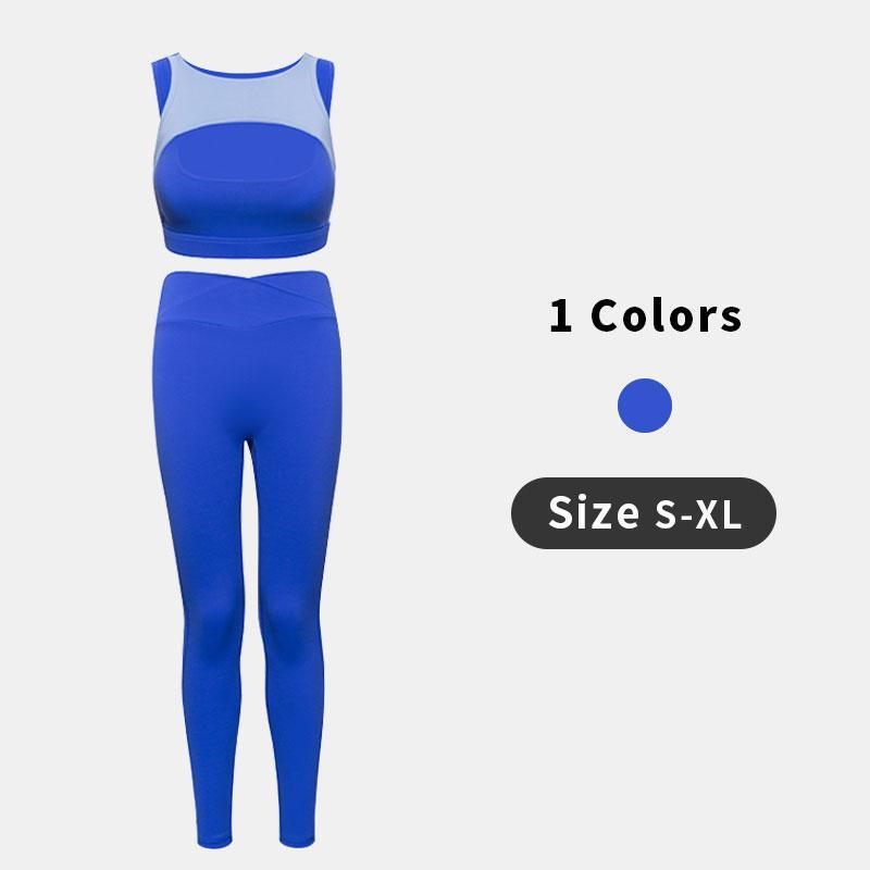 Hollow contrast color suit JOJOANS