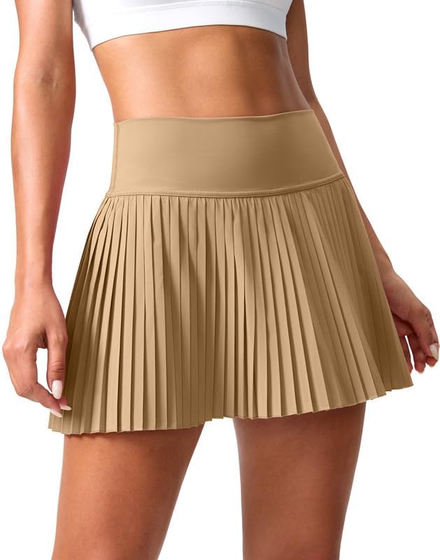 Pleated Tennis Skirt for Women with Pockets Shorts JOJOANS