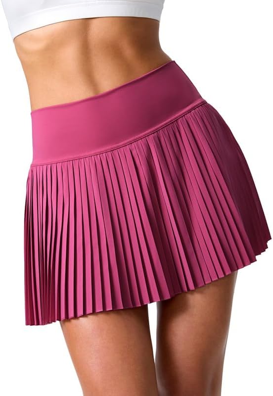 Pleated Tennis Skirt for Women with Pockets Shorts JOJOANS