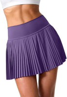Pleated Tennis Skirt for Women with Pockets Shorts JOJOANS