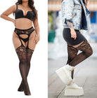 Plus Size Thigh High Stockings Womens Suspender JOJOANS