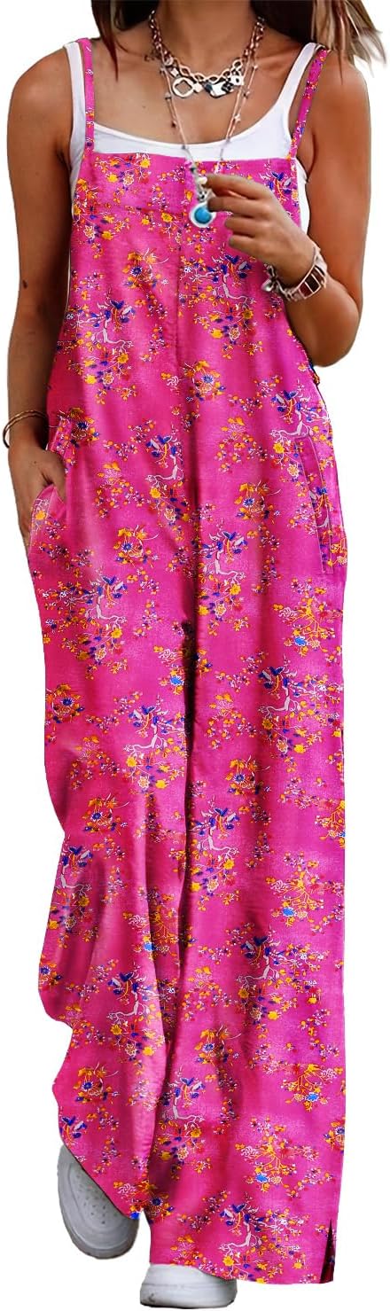 Jojoans  Women's Summer Boho Casual Jumpsuits Wide
