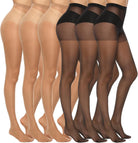 6 Pairs Women's 20D Sheer Silky Pantyhose JOJOANS