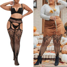 Plus Size Thigh High Stockings Womens Suspender JOJOANS