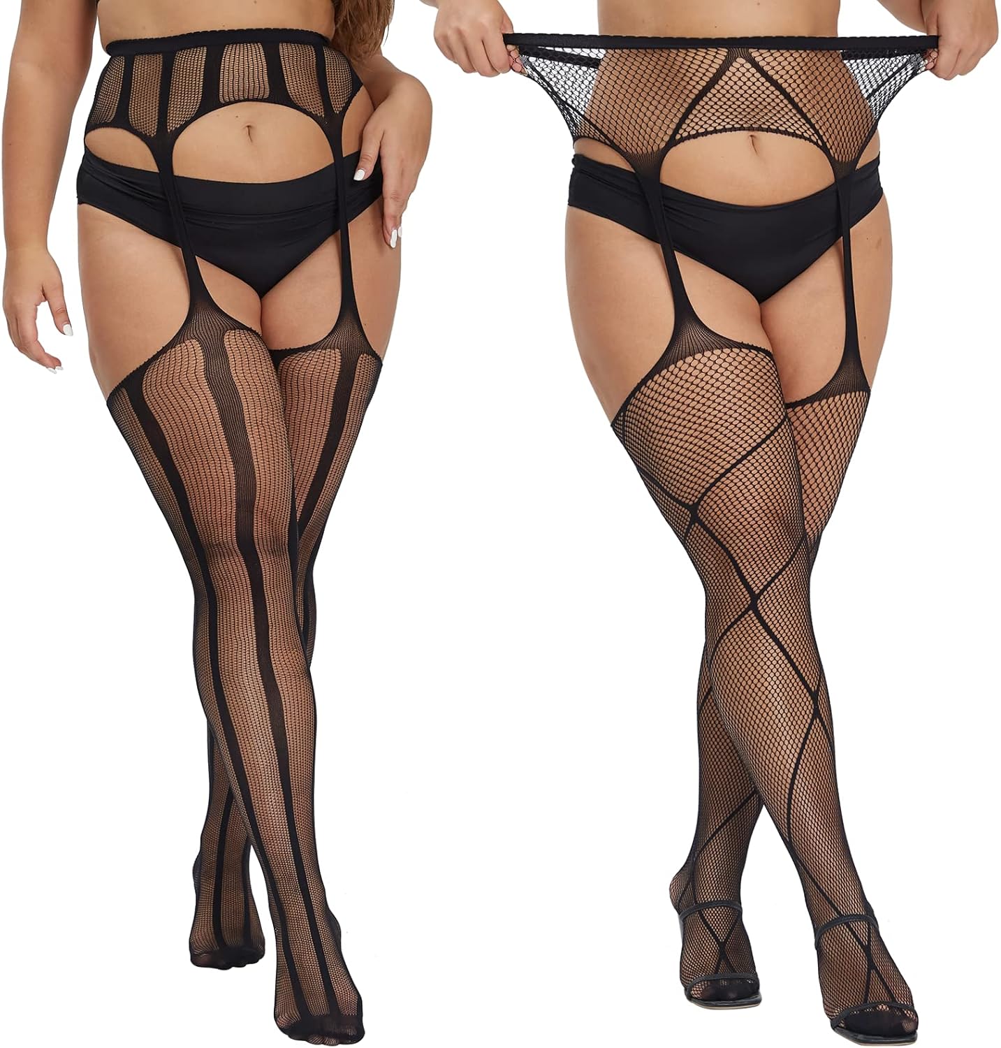 Jojoans Plus Size Stockings Thigh (Pack of 2)
