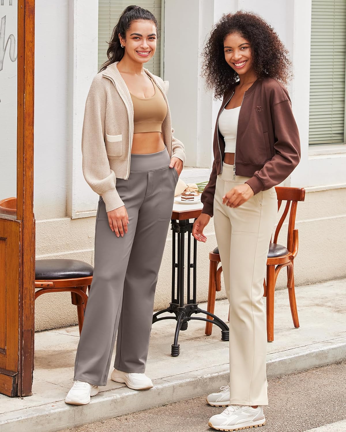 JOJOANS Loose High-Waist Business Casual Pants 29 JOJOANS