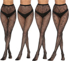 Faux Thigh High Tights Mock Suspender Pack of 2 JOJOANS