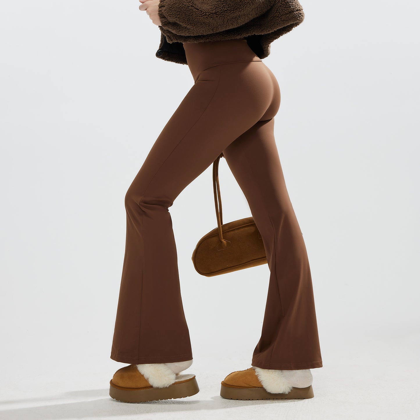 JOJOANS Foldover Waist Flare Pants for Women