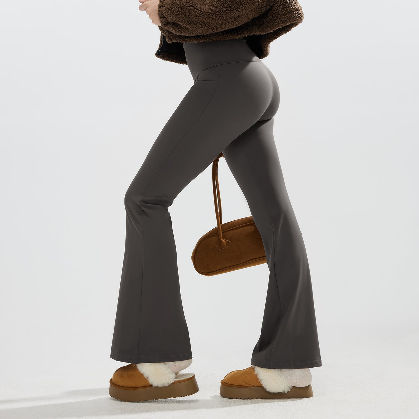 JOJOANS Foldover Waist Flare Pants for Women