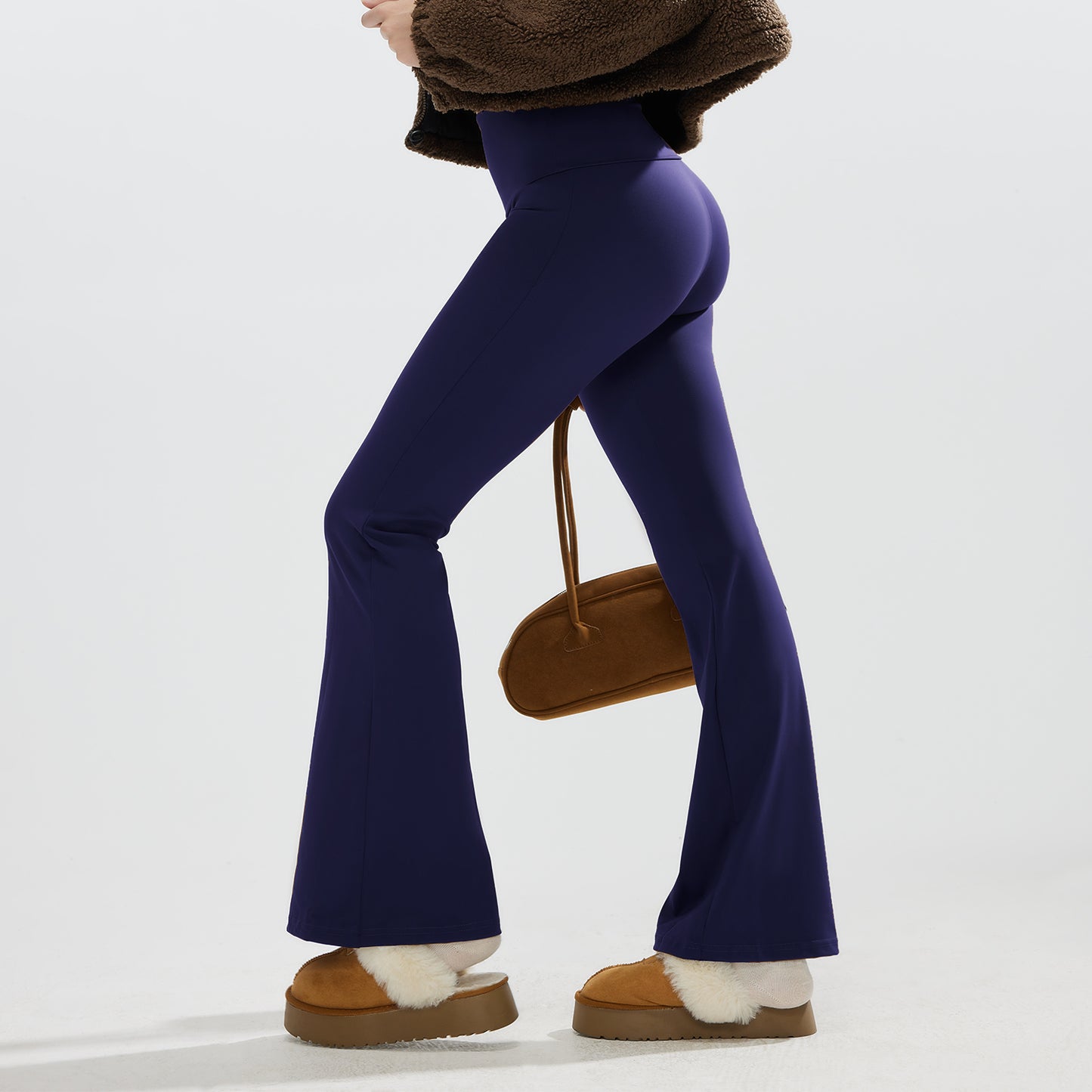 JOJOANS Foldover Waist Flare Pants for Women