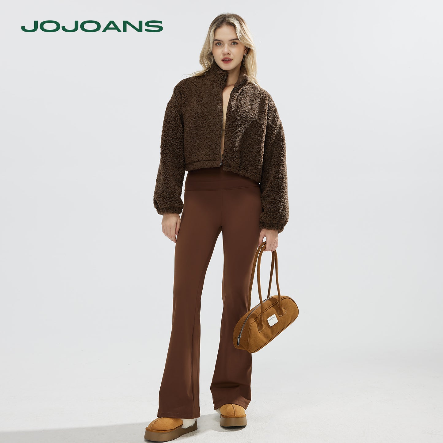 JOJOANS Foldover Waist Flare Pants for Women