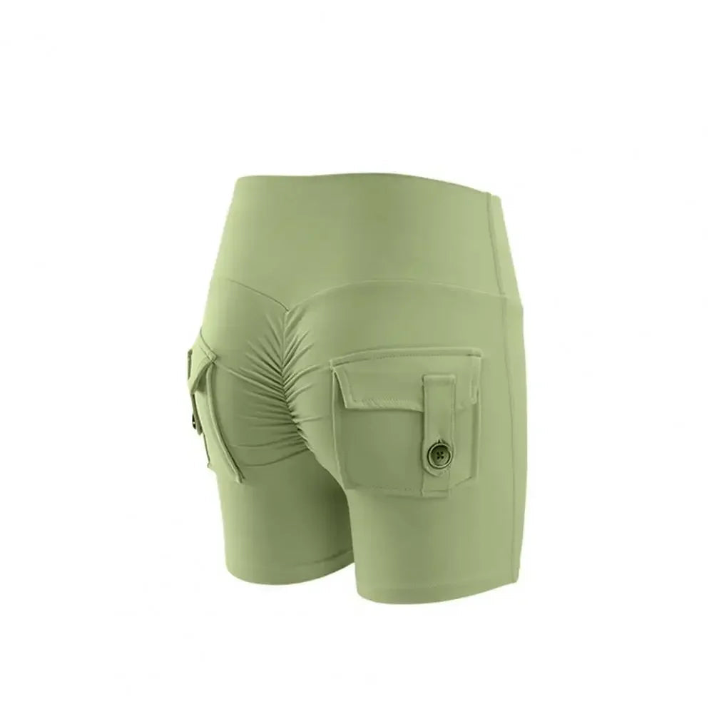 New Summer Peach Butt Fitness Exercise Three-Quarter Pants Cargo JOJOANS