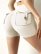 New Summer Peach Butt Fitness Exercise Three-Quarter Pants Cargo JOJOANS