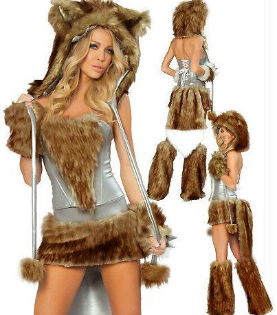 Womens Sexy Halloween Animal Costume JOJOANS