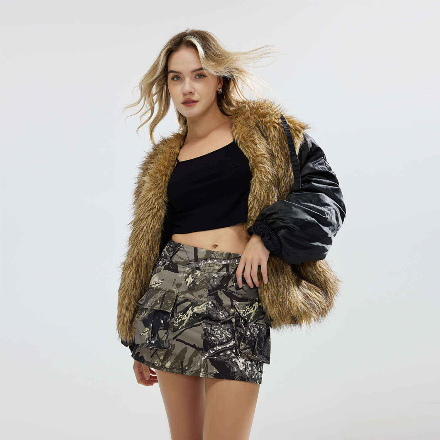 JOJOANS Cargo Skirt for Women Stretchy JOJOANS