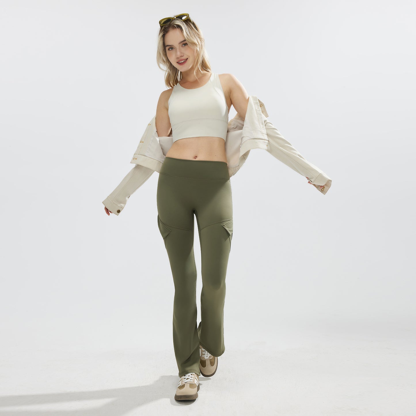 JOJOANS Flare Yoga Pants With Pockets for Women