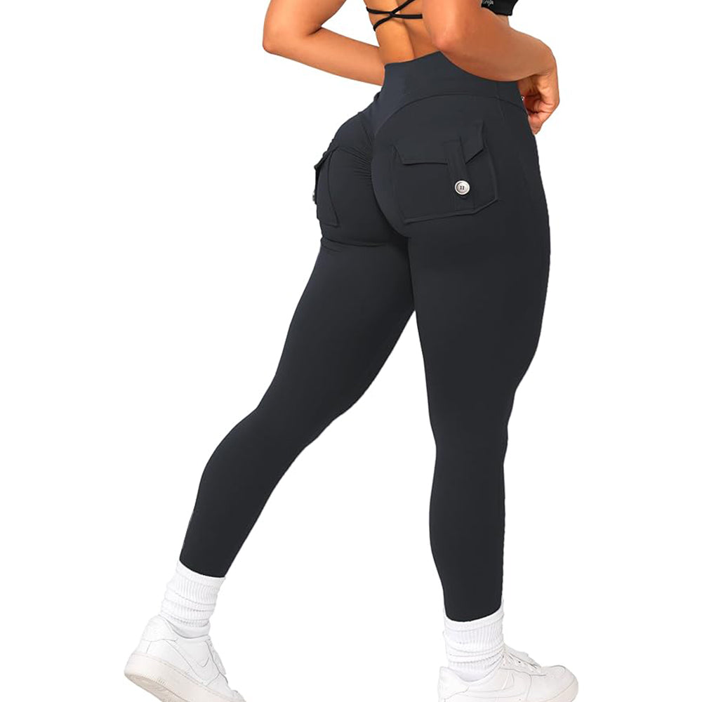 JOJOANS Leggings with Pockets for Women Yoga Workout (Buy 2 Free Shipping)