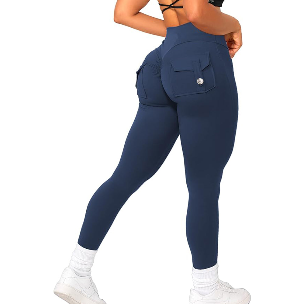 JOJOANS Leggings with Pockets for Women Yoga Workout (Buy 2 Free Shipping)